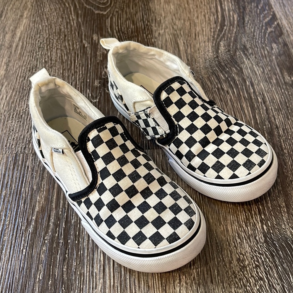 Vans- TODDLER SLIP-ON V CHECKERBOARD SHOES